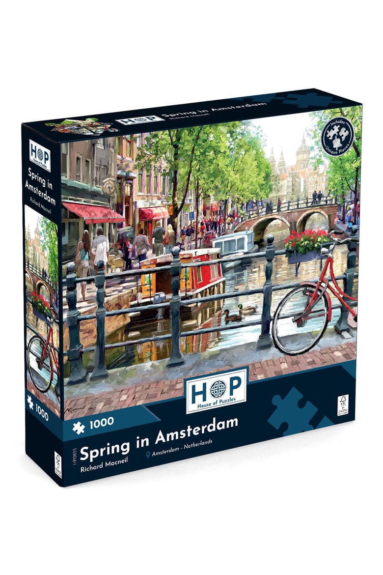Spring in Amsterdam 1,000-Piece Jigsaw Puzzle, Alternate, color, MULTI