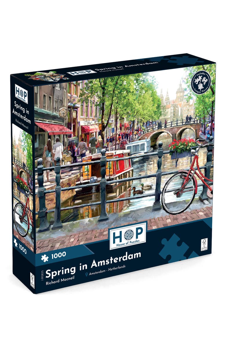 The House of Puzzles Spring in Amsterdam 1,000-Piece Jigsaw Puzzle, Alternate, color, Multi