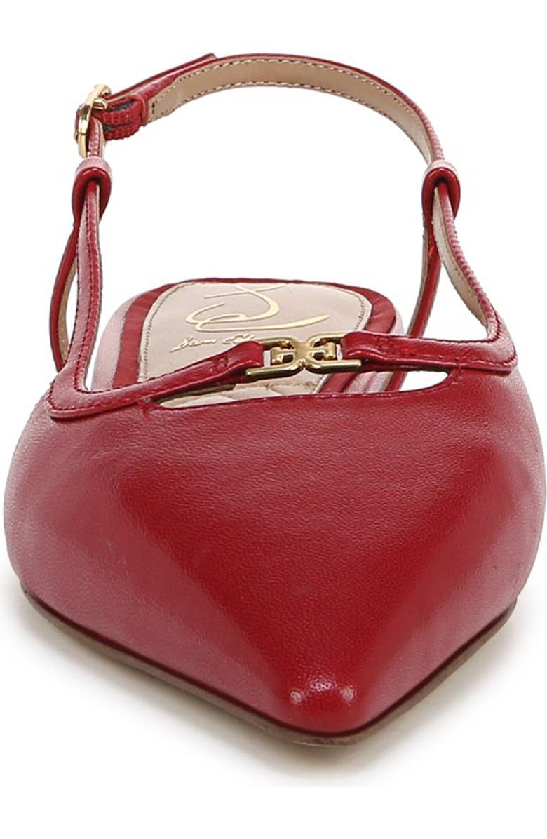 Sam Edelman Cohen Pointed Toe Flat, Alternate, color, Scarlet