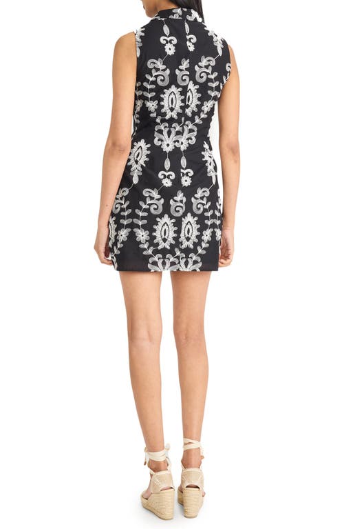 The Good Journey Floral Embroidered Sleeveless Cotton Minidress