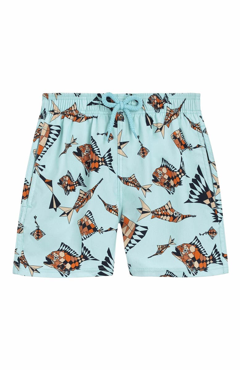 Vilebrequin Kids' Vatel Stretch Swim Trunks, Main, color,