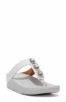 FitFlop Fino Crystal Wedge Flip Flop Sandal