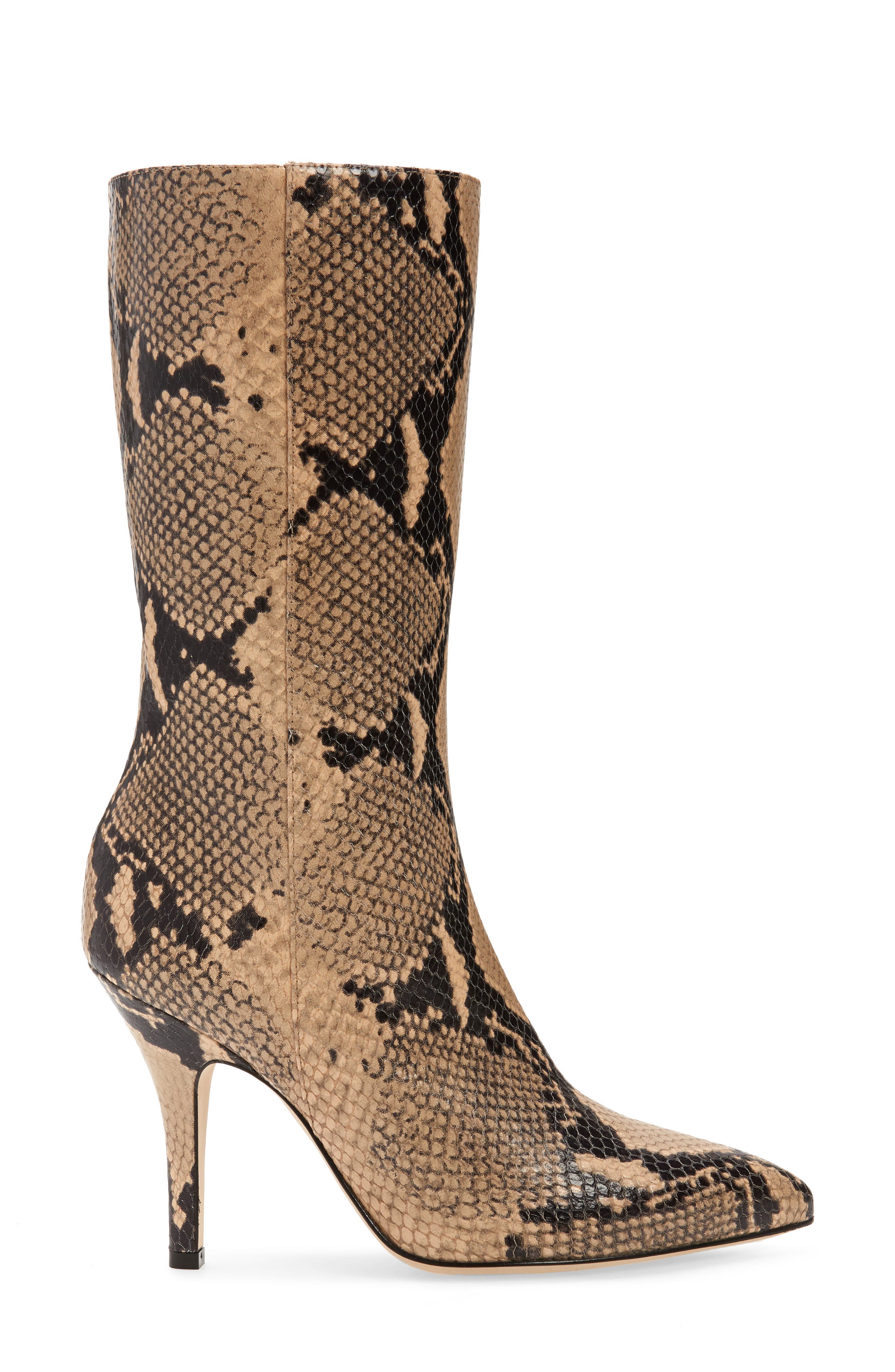 Paris Texas Python Embossed Boot, Alternate, color, 