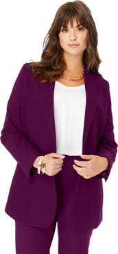 Roaman's Plus Size Bendover Blazer