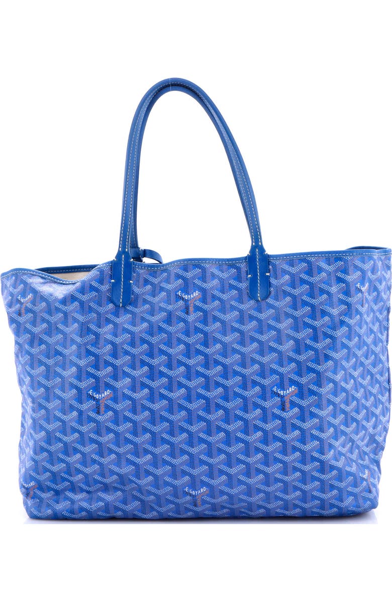 Pre-Owned Goyard Saint Louis Tote Coated Canvas PM, Main, color, Blue