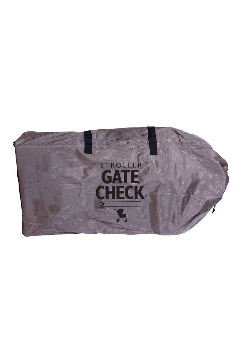 Deluxe Gate Check Travel Bag for Single & Double Strollers, Main, color, GREY