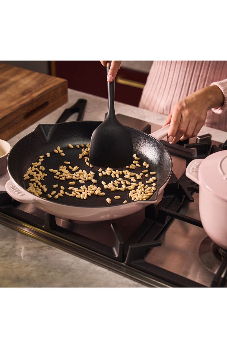 Staub 12-Inch Enameled Cast Iron Fry Pan, Alternate, color, Pink