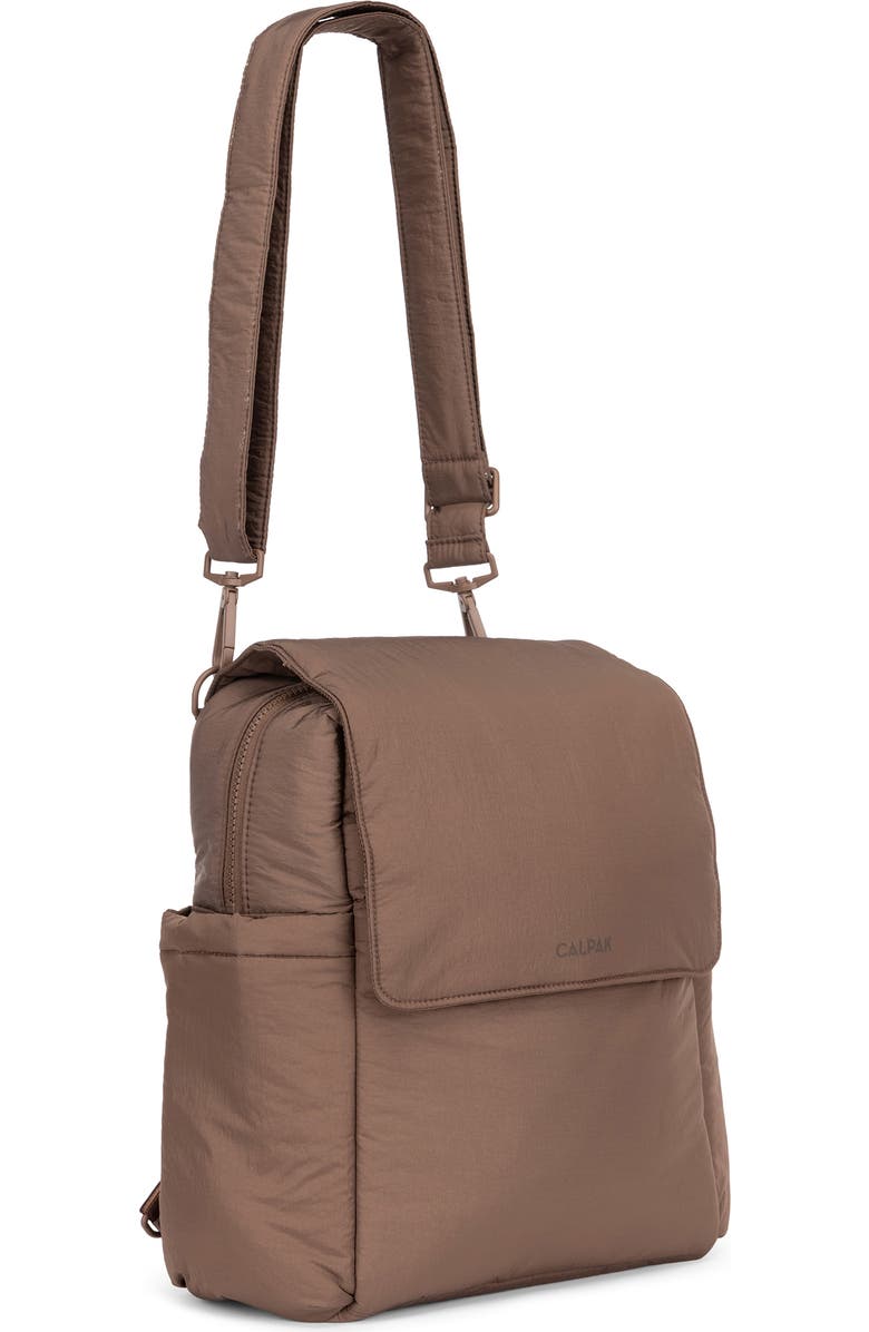 CALPAK Convertible Mini Diaper Backpack & Crossbody Bag, Alternate, color, Hazelnut
