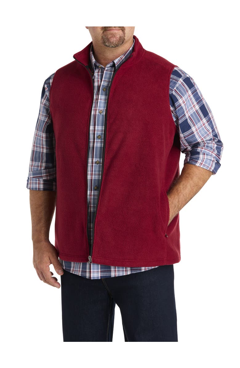 Harbor Bay by DXL Big & Tall Easy-Care Large Plaid Sport Shirt, Alternate, color, Blue