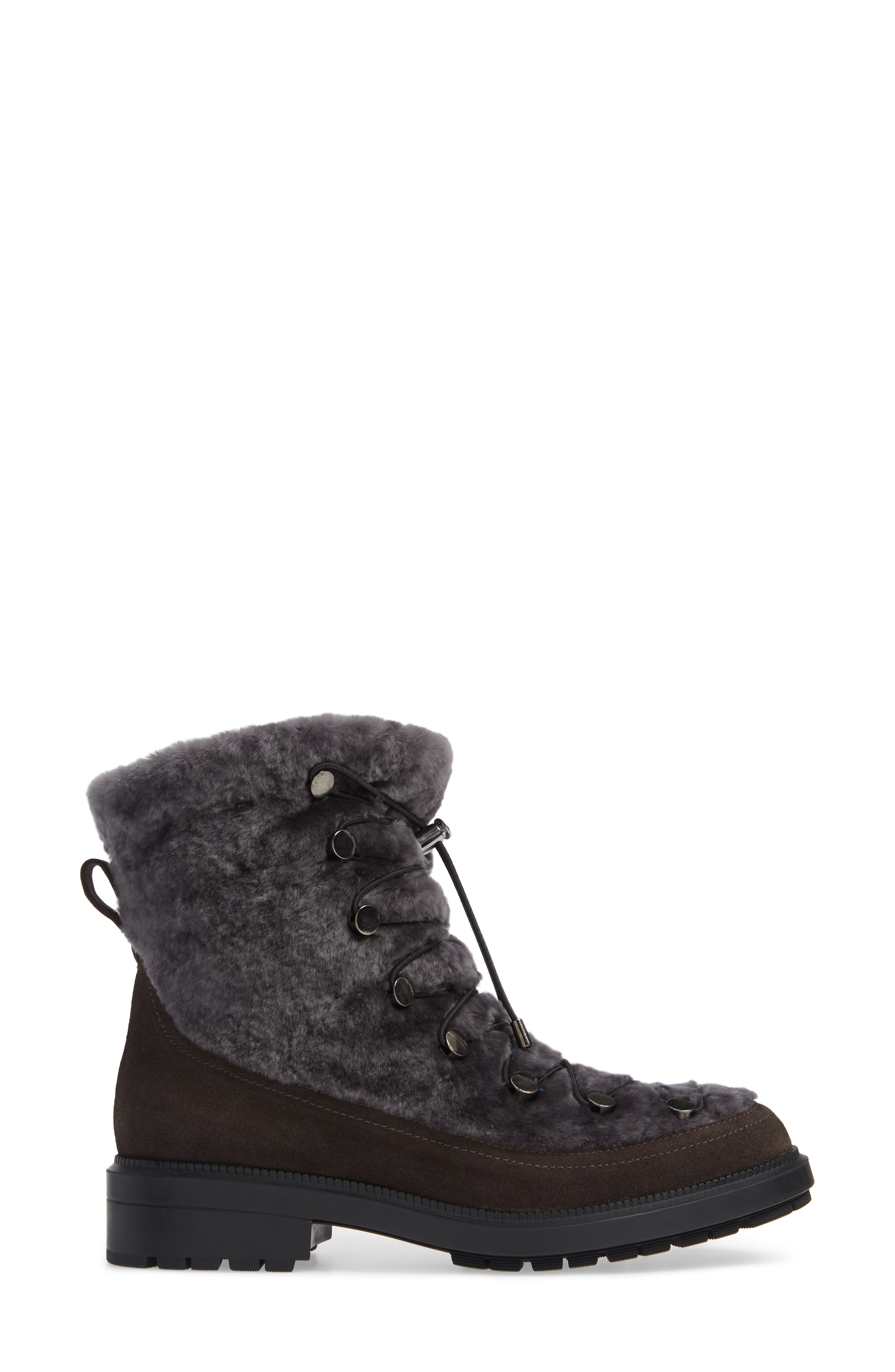 Lorena Genuine Shearling Boot, Alternate, color, GREY