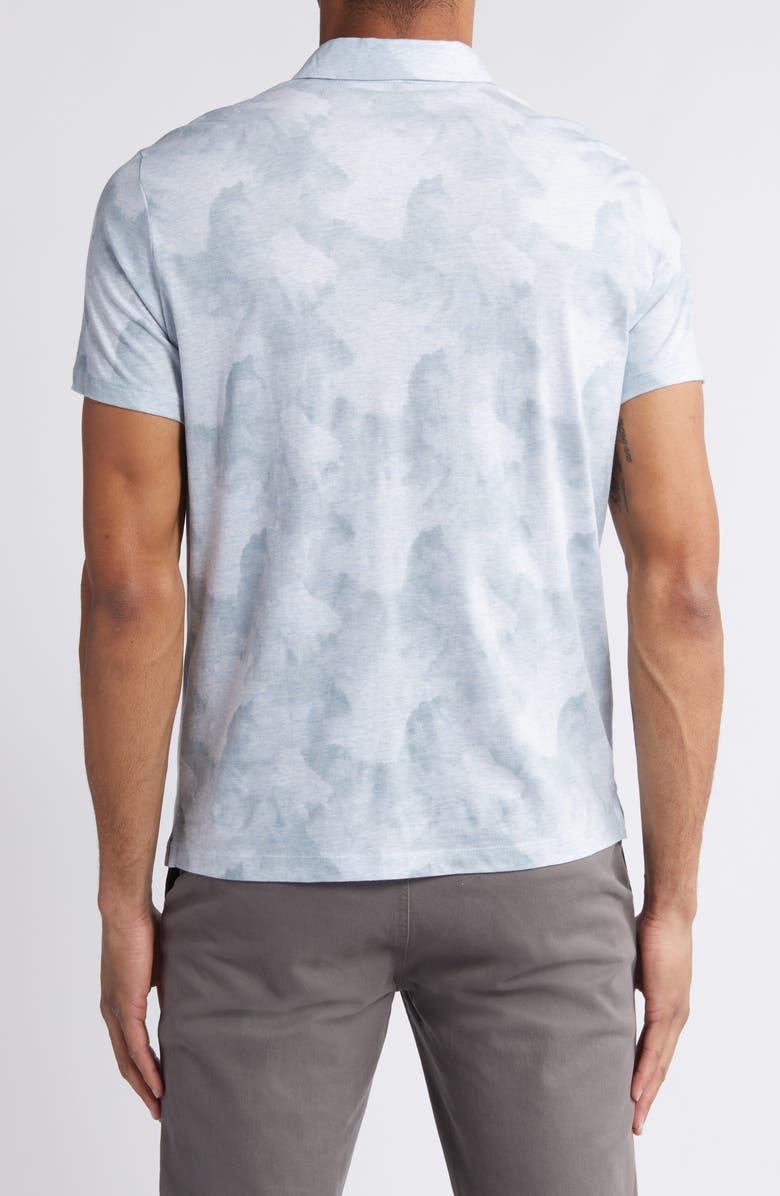 Robert Barakett Laing Slim Fit Cloud Print Polo, Alternate, color,