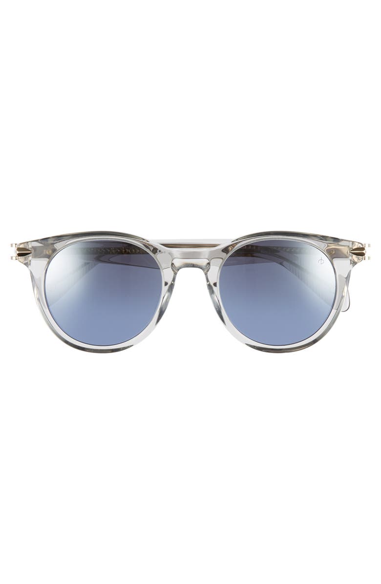 rag & bone 49mm Gradient Round Sunglasses, Alternate, color, 