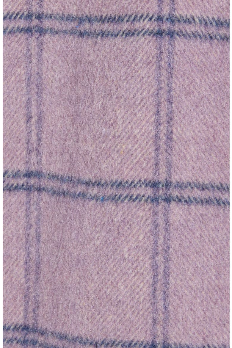 Plaid Flannel Coat, Alternate, color, PURPLE/ BLUE PLAID