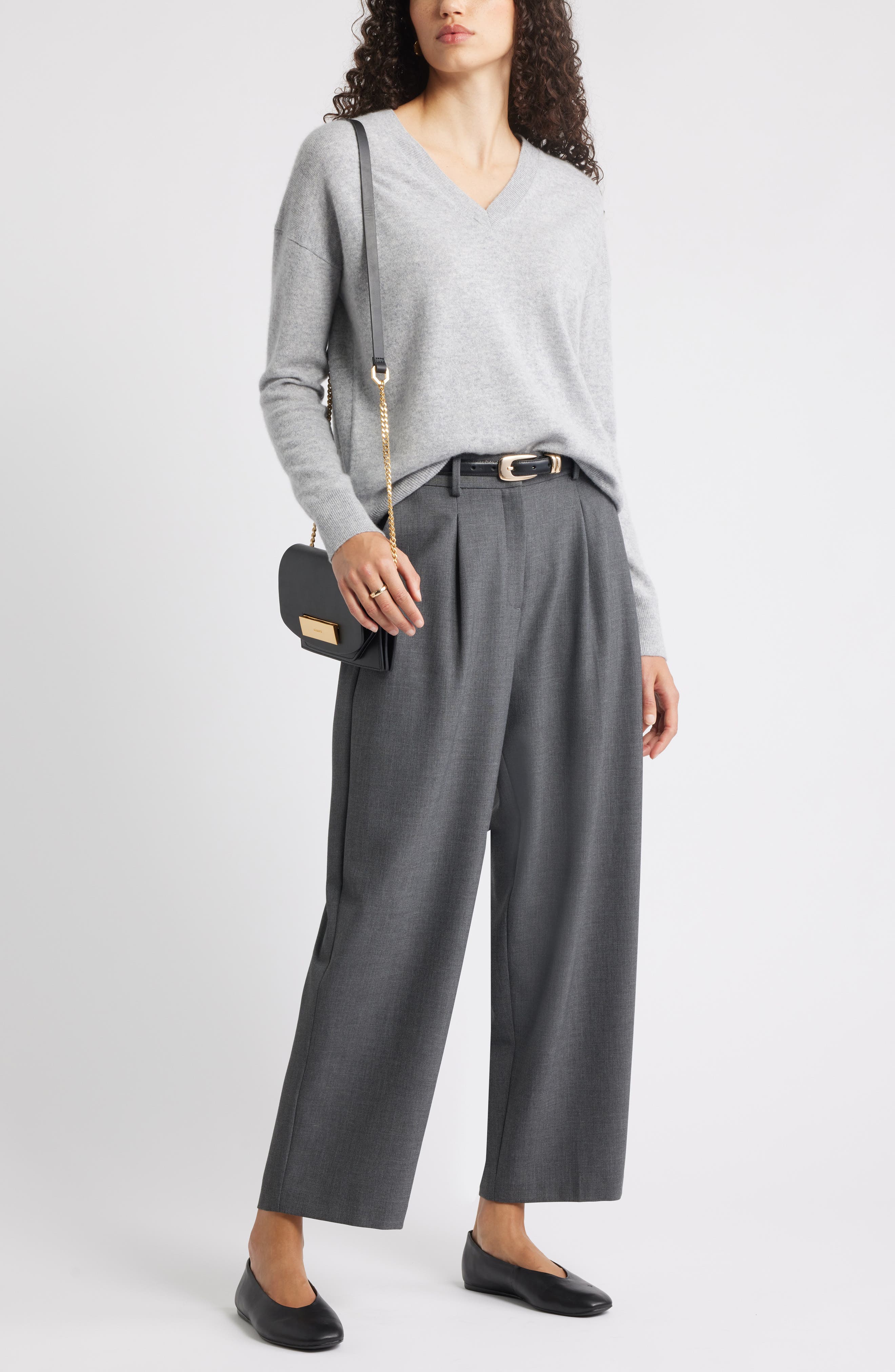 Nordstrom Maddox Ballet Flat, Alternate, color, Black