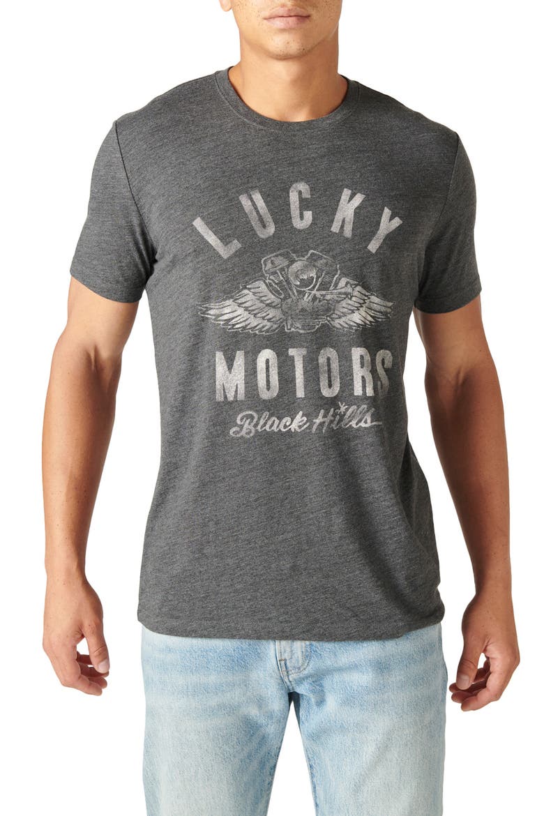 Morrison Motor Graphic T-Shirt, Main, color, DARK GREY