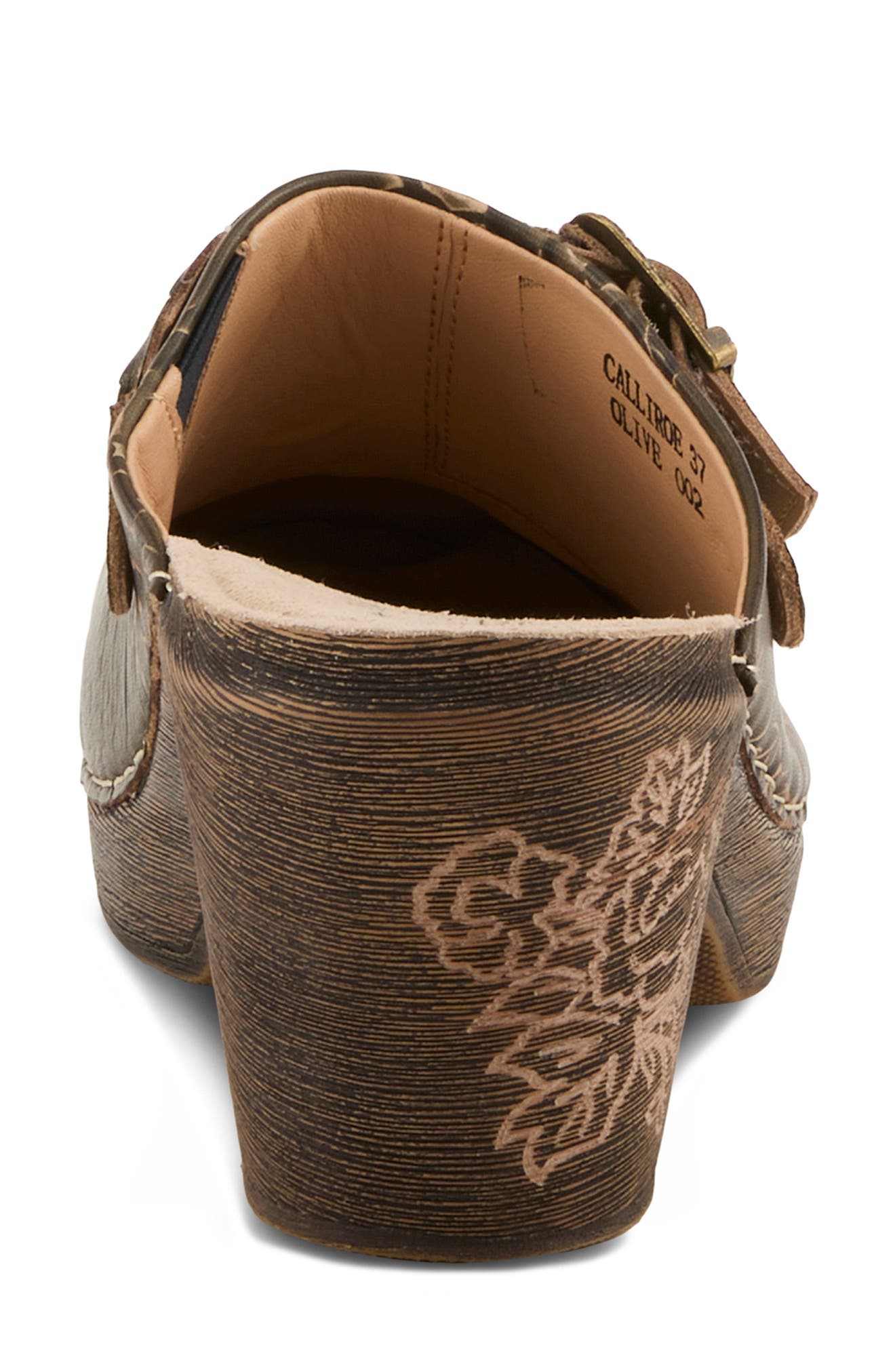 Calliroe Platform Clog, Alternate, color, OLIVE MULTI
