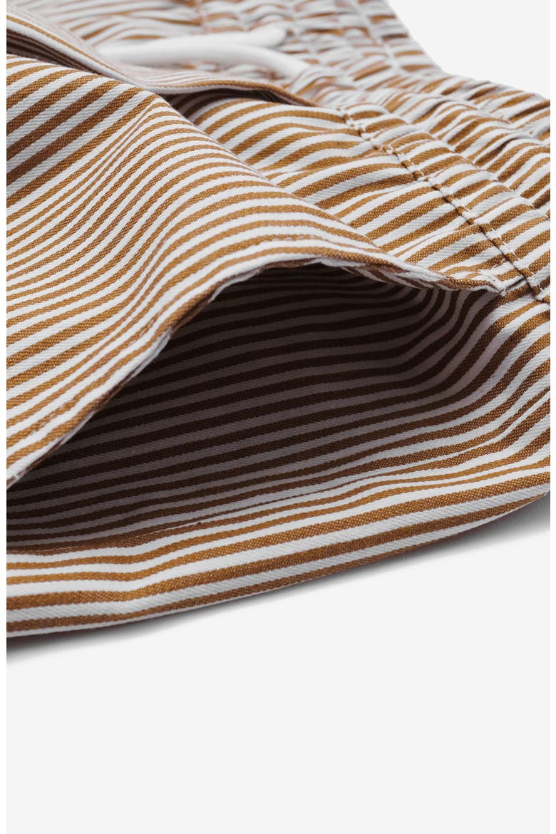 Hurricane Stripe Woven Cotton Drawstring Pants, Alternate, color, BROWN