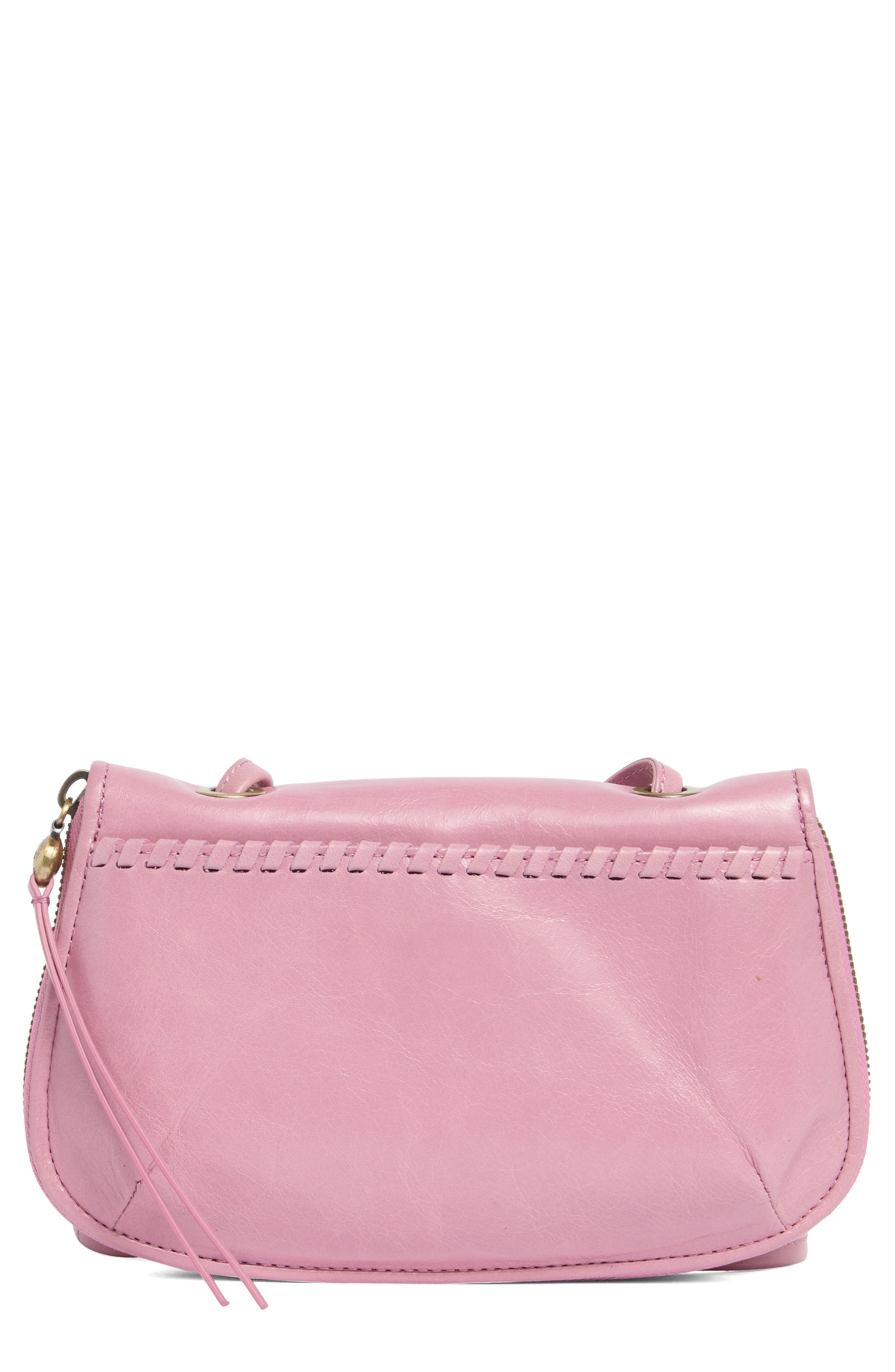 HOBO Quill Leather Whipstitched Crossbody in Lilac 