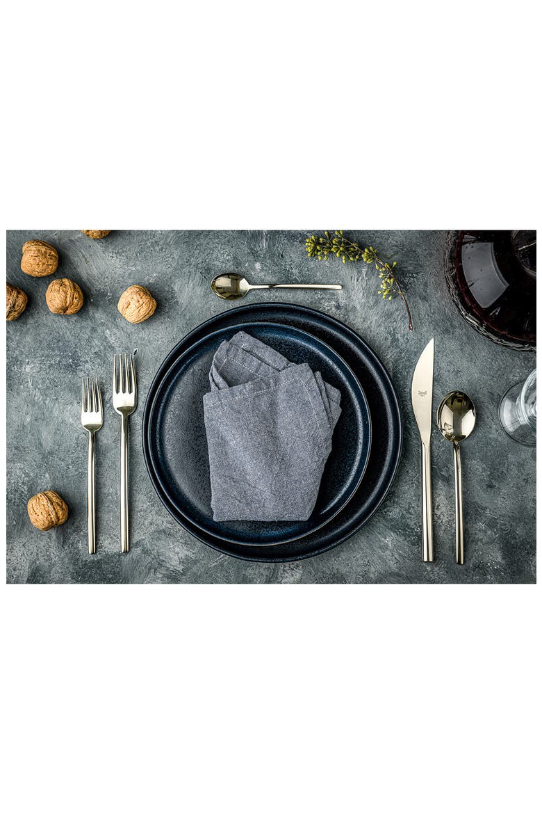 Due 5-Piece Place Setting, Alternate, color, STAINLESS CHAMPAGNE