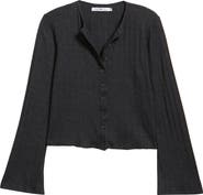 Bella Venice The Jackie Rib Cashmere Blend Cardigan