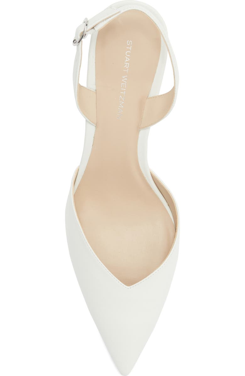 Stuart Weitzman Julia 75 Slingback Pump, Alternate, color, White.