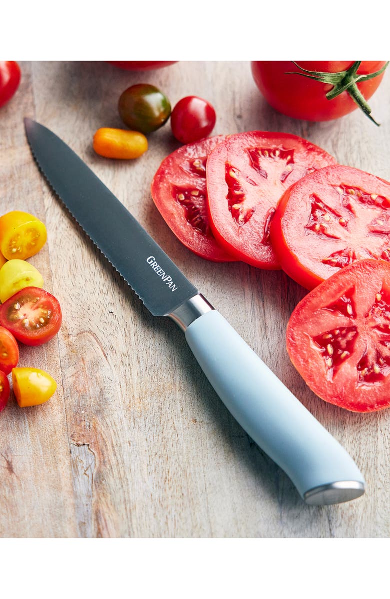 GreenPan Set of 3 Titanium Coated Knife Set, Alternate, color,