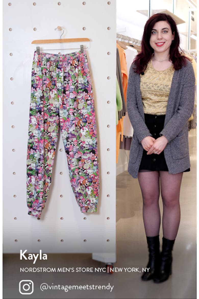 Cartoon Mania Print Ankle Joggers video