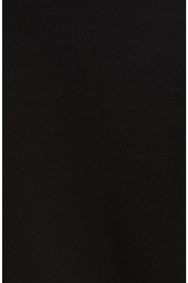 Pleat Detail Merino Wool Sweatshirt, Alternate, color, BLACK