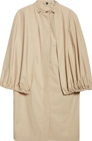 TOTEME Cotton Gabardine Coat with Removable Cape