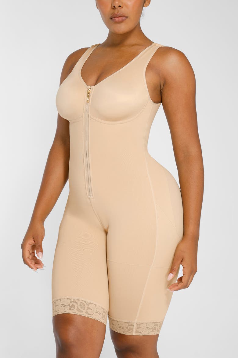 BOOT-YEAH AirSlim Full Coverage Bodysuit, Alternate, color, Beige