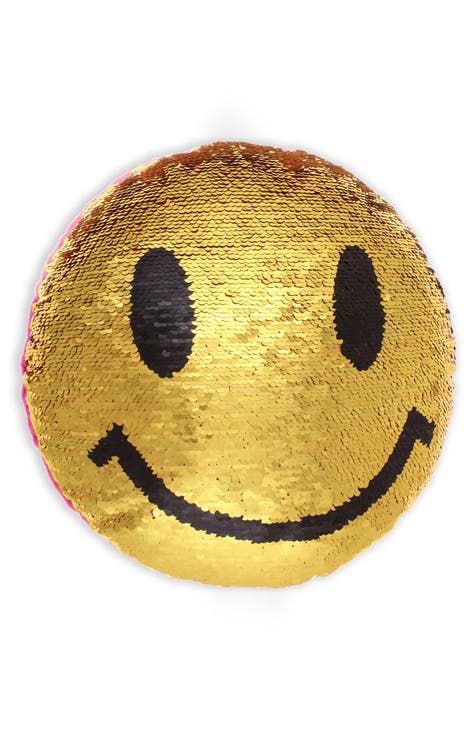 Sequin Emoji Pillow