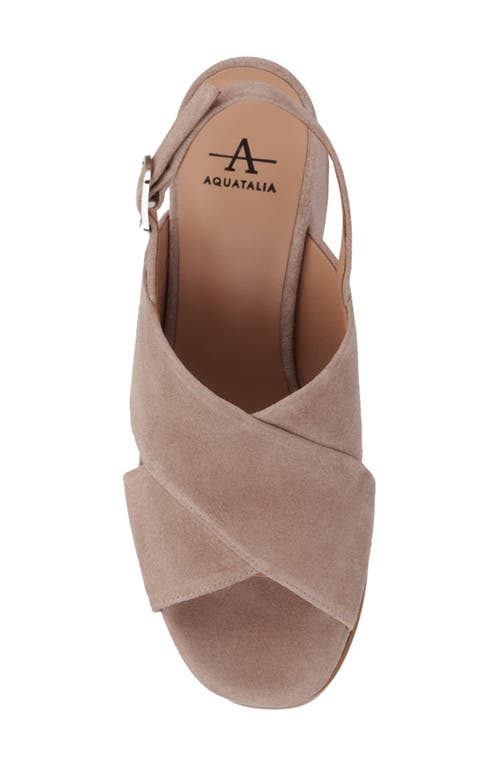 Aquatalia Nadina Platform Slingback Sandal In Sand