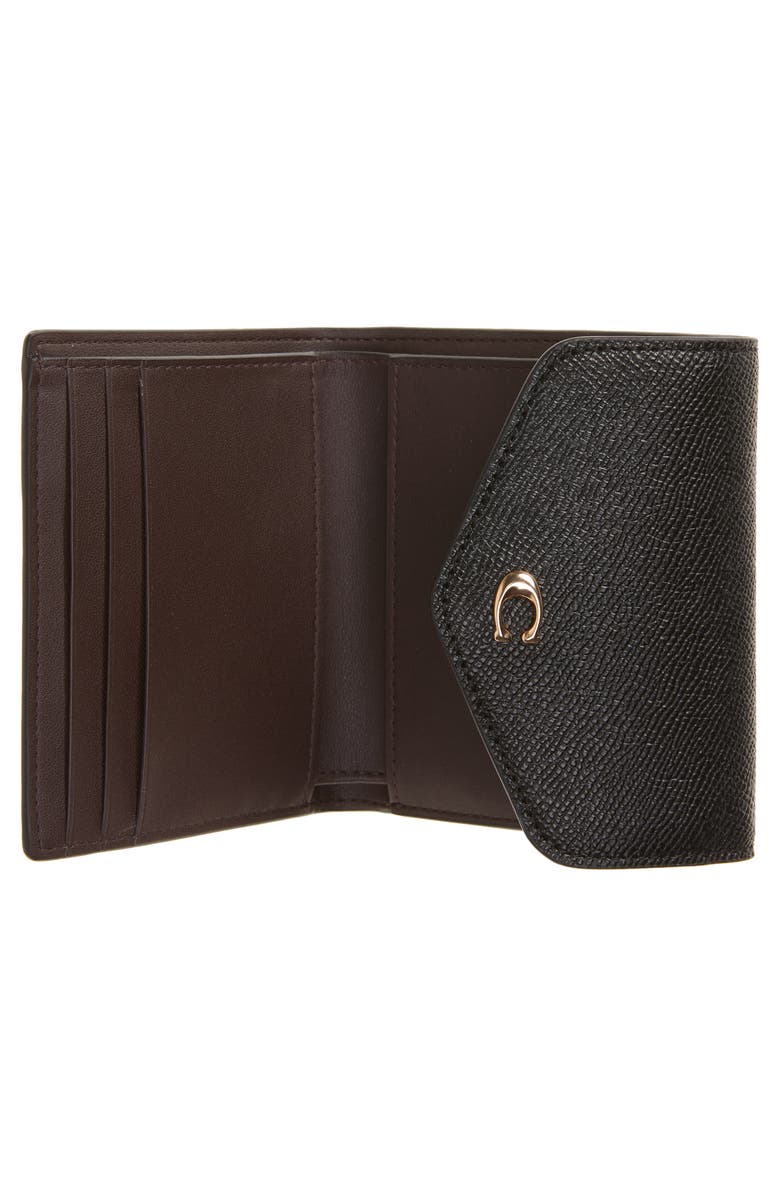 COACH Grained Leather Trifold Envelope Wallet, Alternate, color,