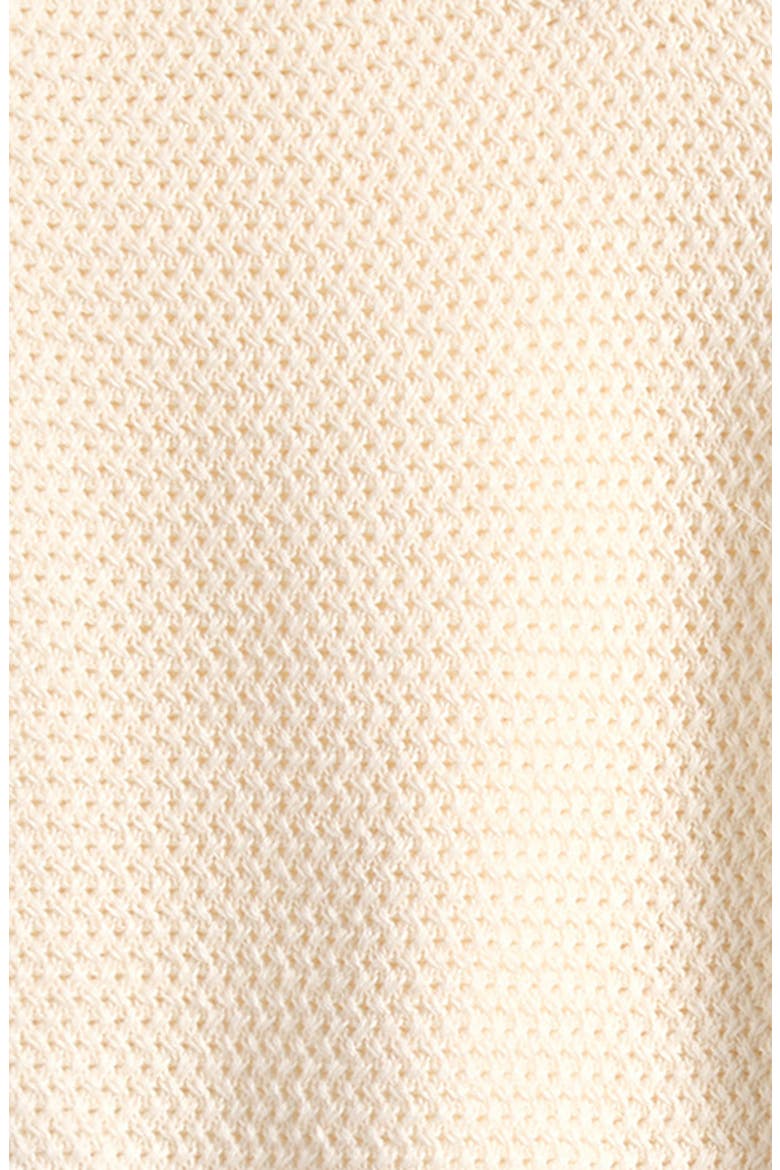Organic Cotton Knit Polo & Shorts Set, Alternate, color, CREAM