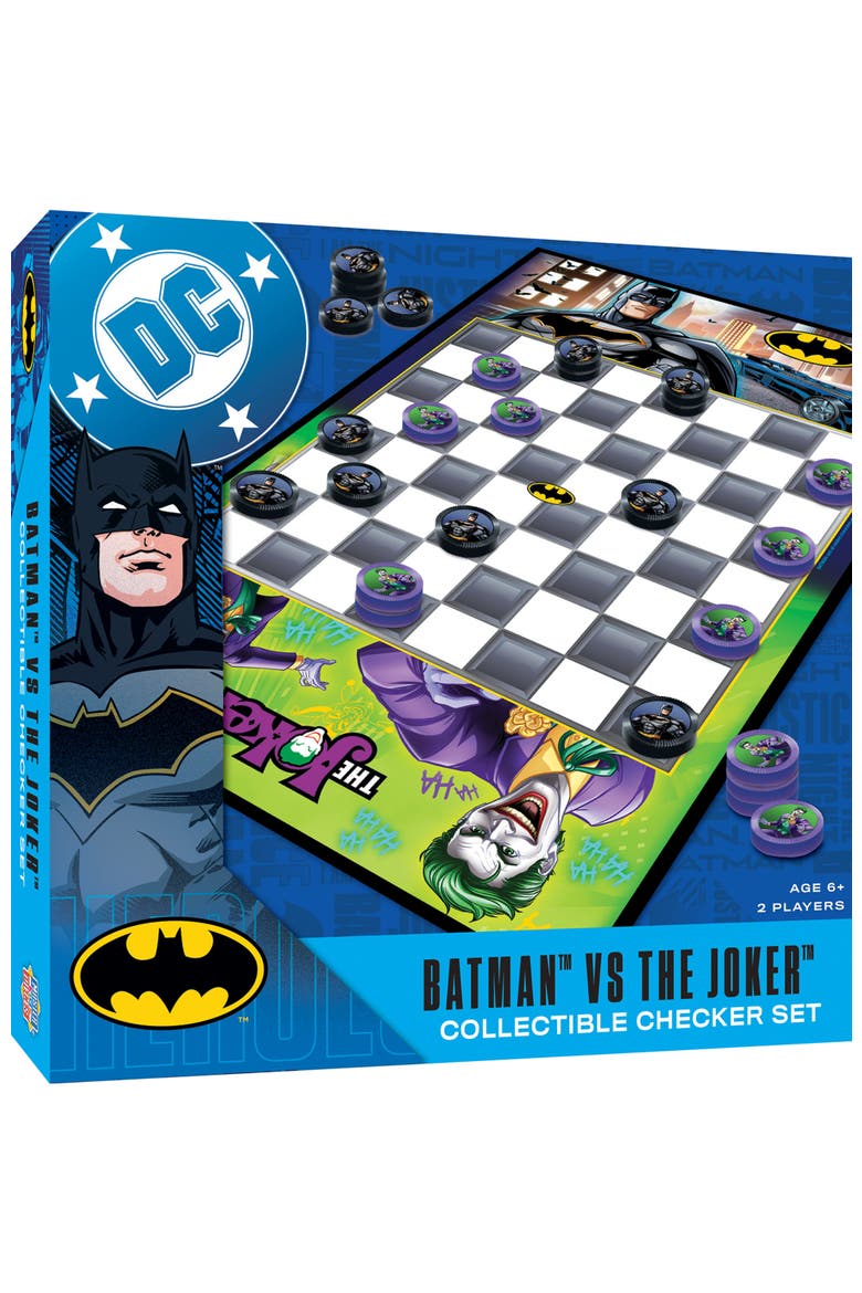 Batman vs The Joker Checkers Board Game, Main, color, Multicolor