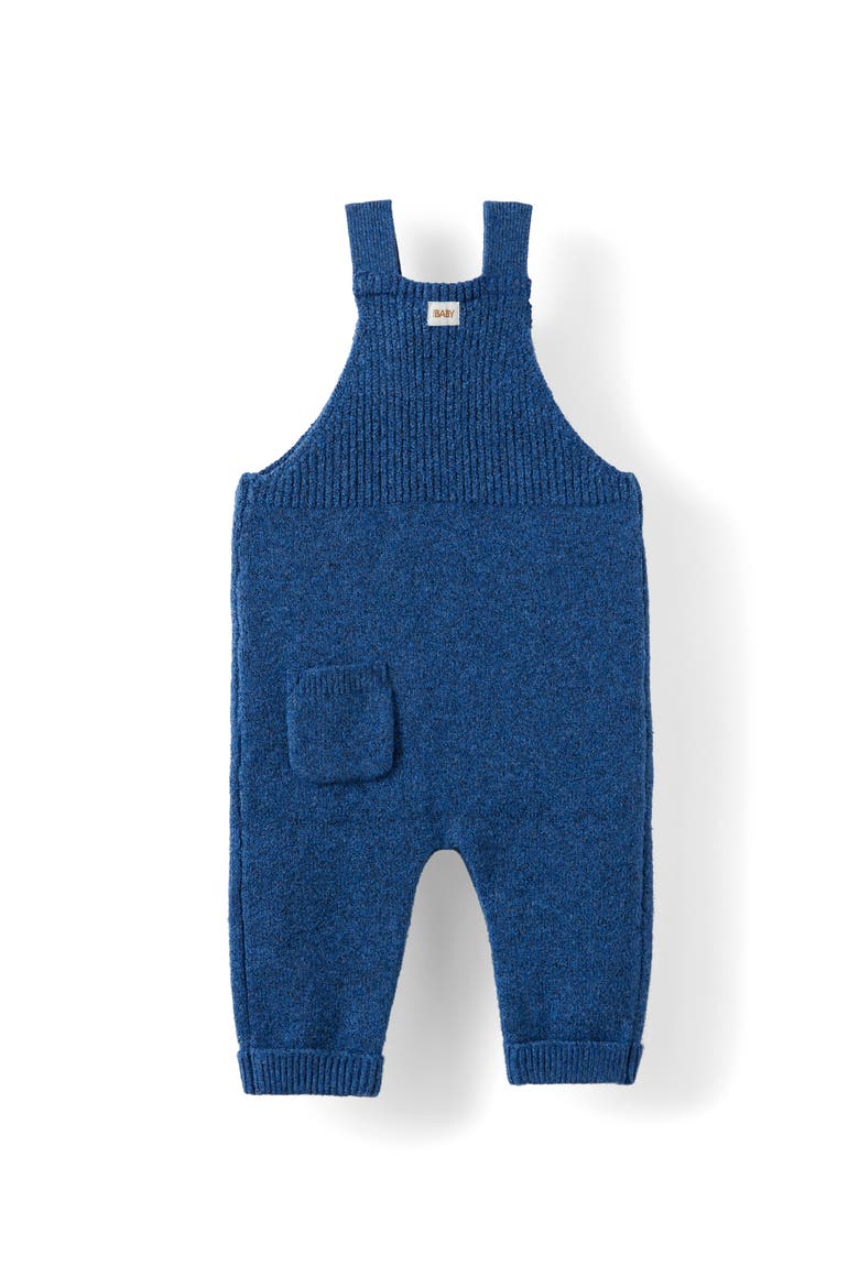 Baby Organic Blend Knit Dungaree, Alternate, color, Midnight Sky Marle