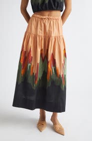 Ulla Johnson Theodora Tiered Cotton Maxi Skirt