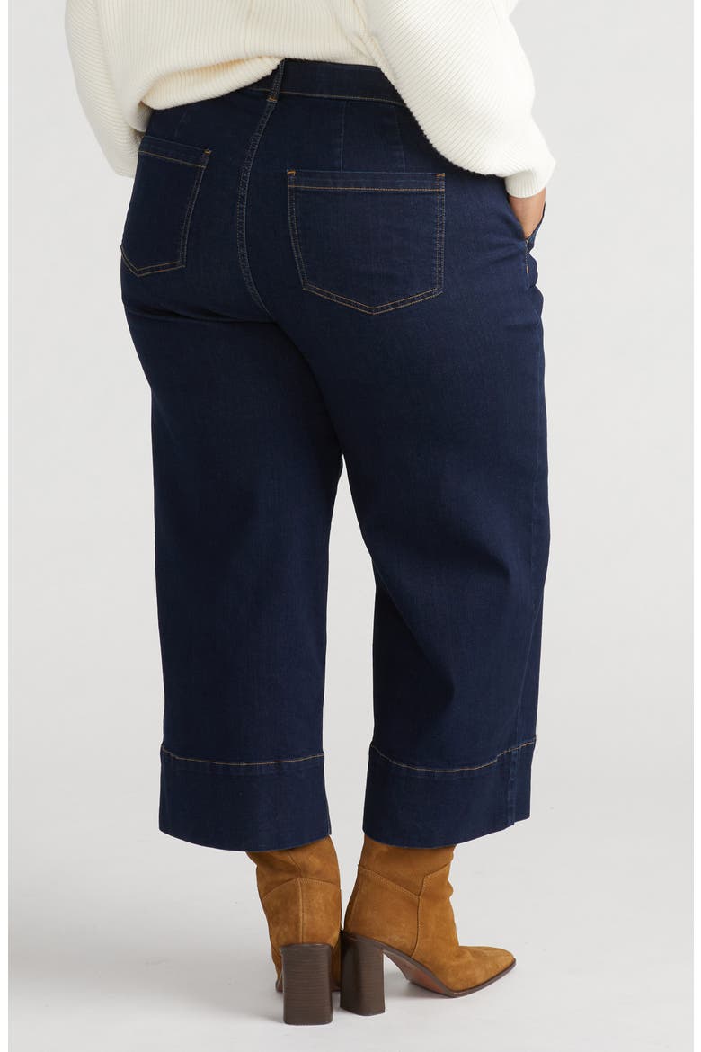 Carol High Waist Crop Jeans, Alternate, color, DARK INDIGO