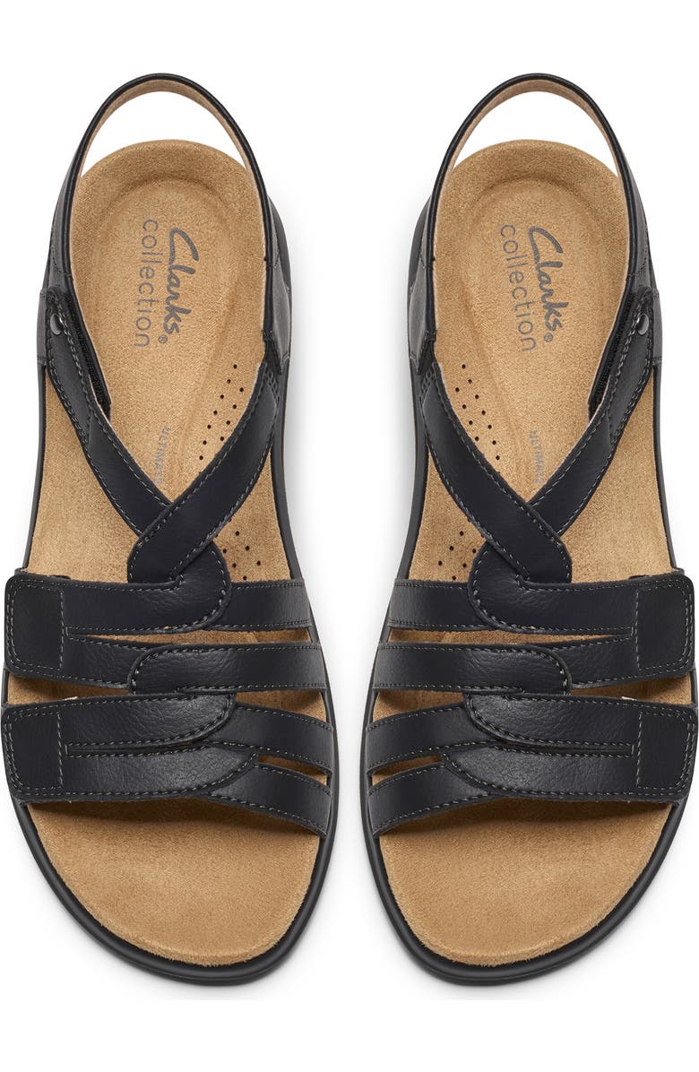 Clarks<sup>®</sup> Maelynn Paige Sandal, Alternate, color, Black Leather