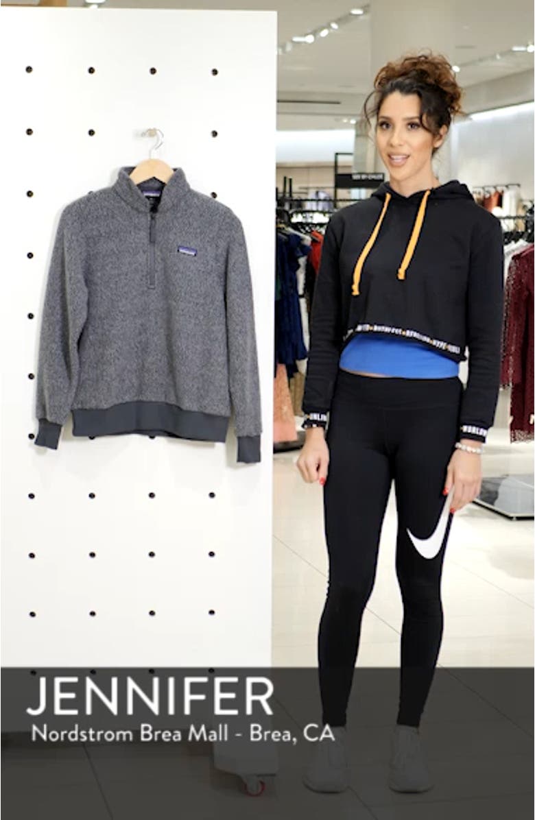 Woolyester Fleece Quarter Zip Pullover, sales video thumbnail