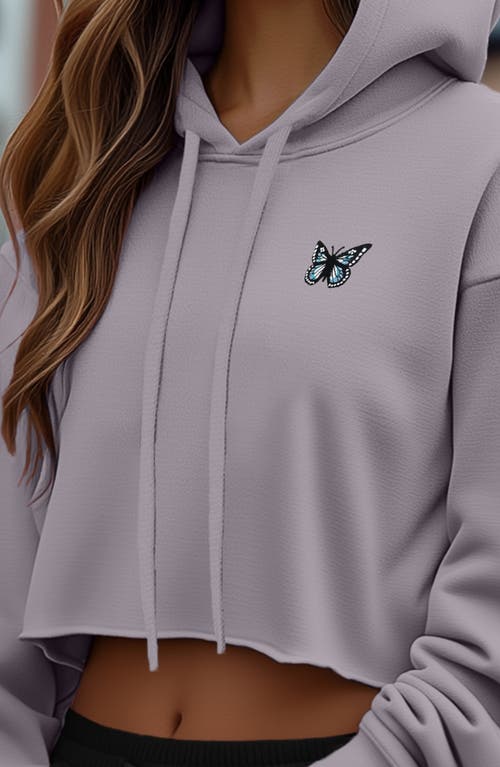 DALIX DALIX BUTTERFLY CROPPED HOODIE 