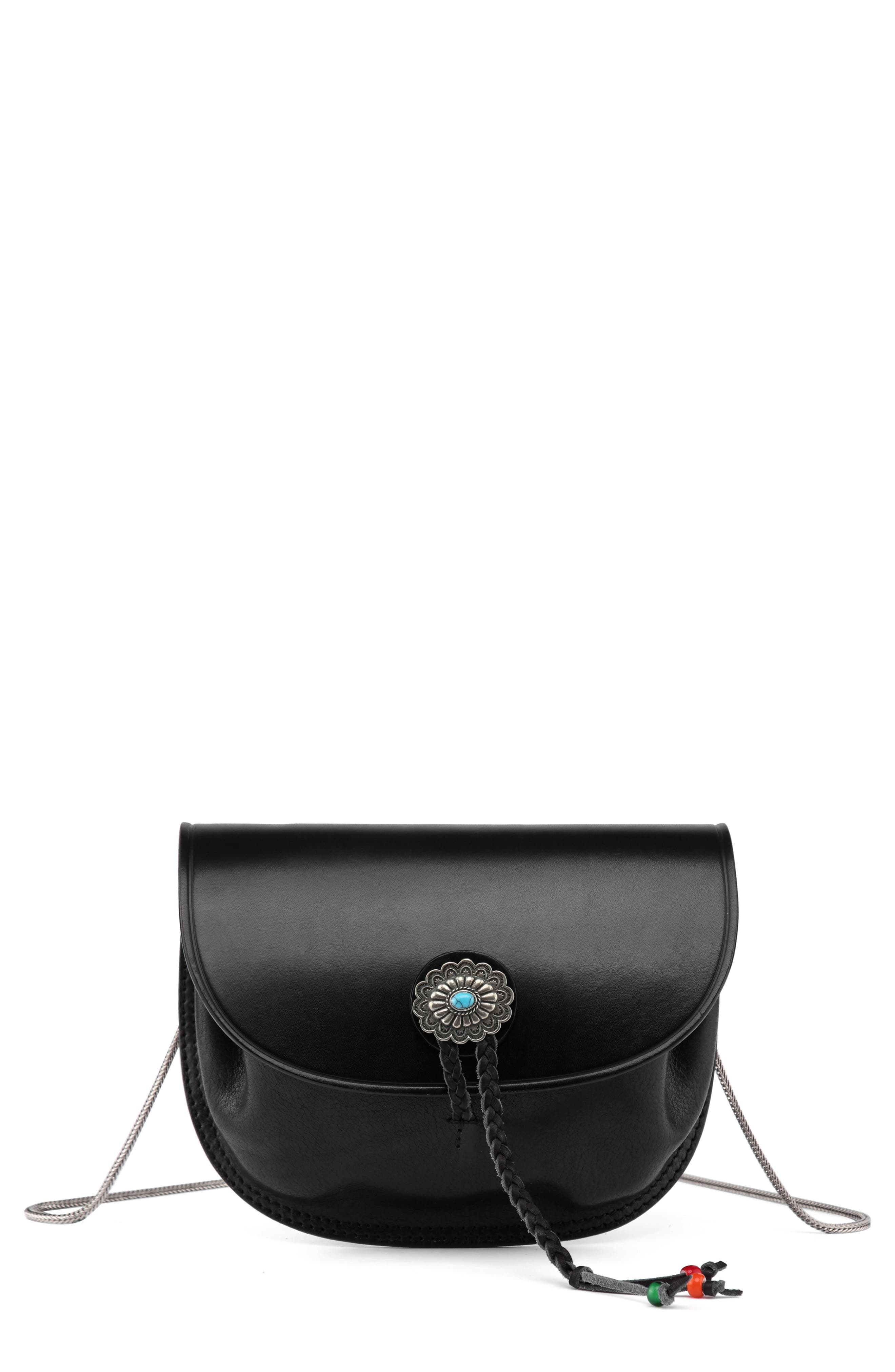 OLD TREND Leather Chain Crossbody Bag