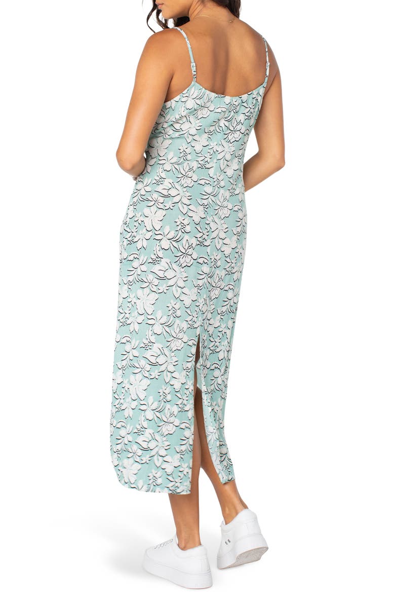 Roxy Starry Eyes Midi Dress, Alternate, color, Aquifer Solid