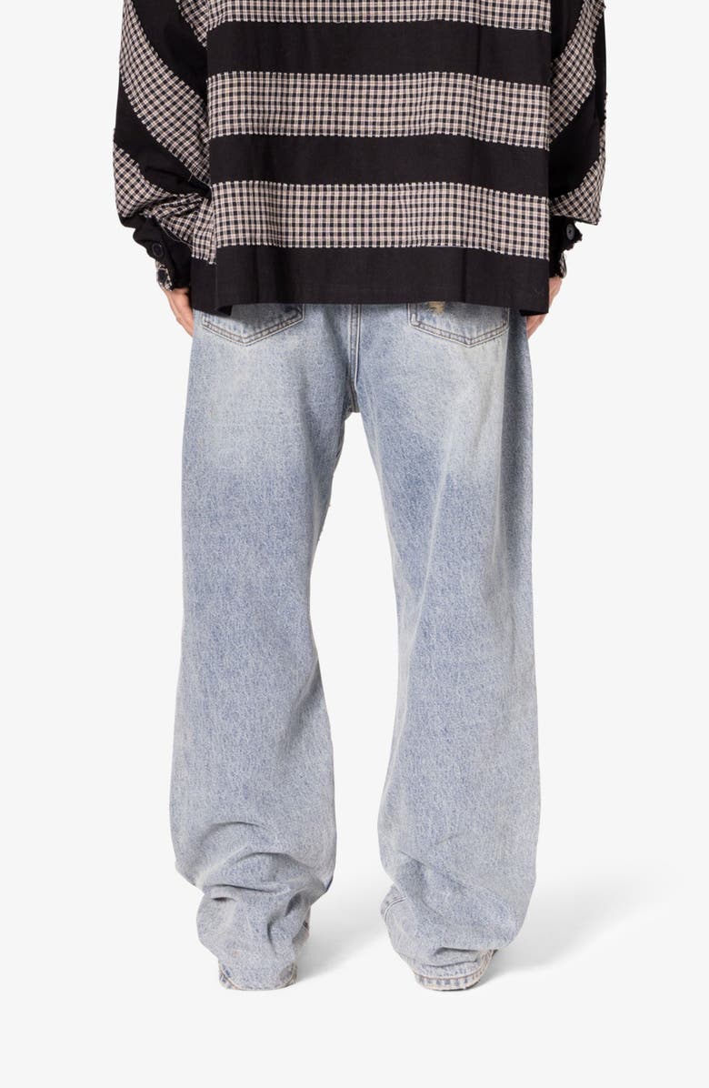 mnml Ultra Baggy Ripped Distressed Jeans, Alternate, color, 