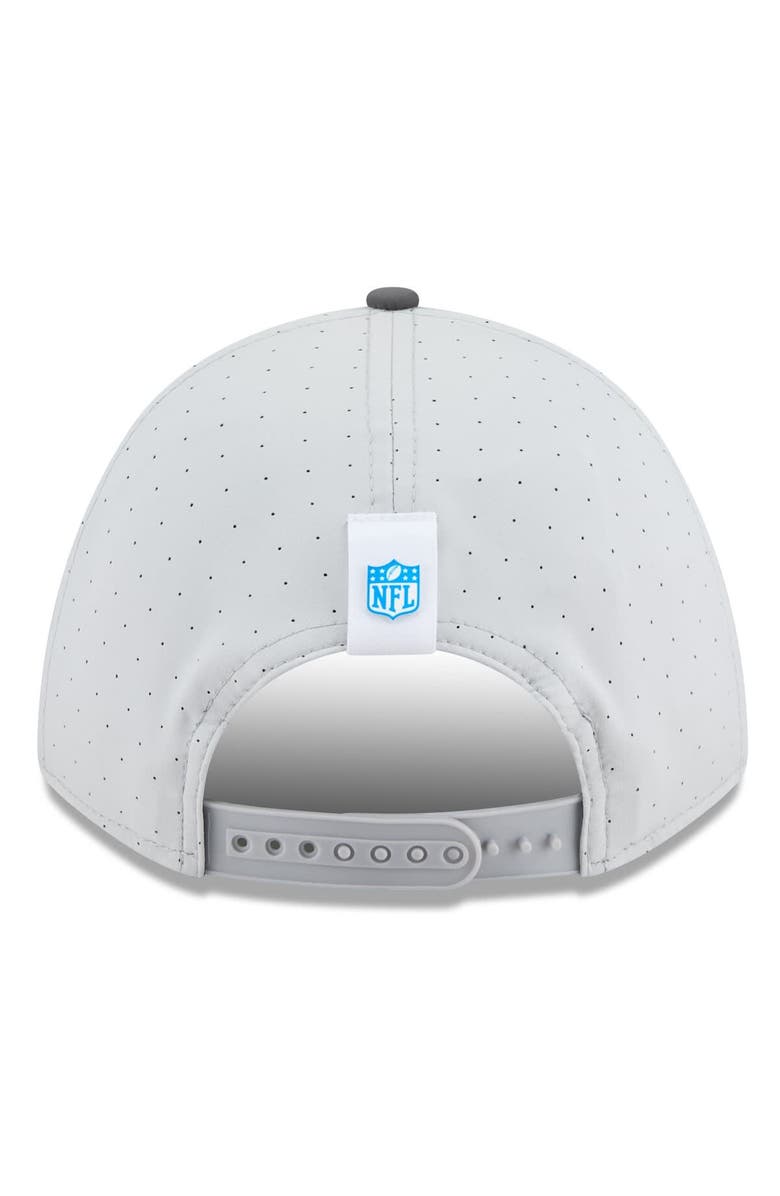 New Era Men's New Era  Gray/Graphite Detroit Lions 2025 NFL Training Camp A-Frame 9FORTY Adjustable Hat, Alternate, color, 