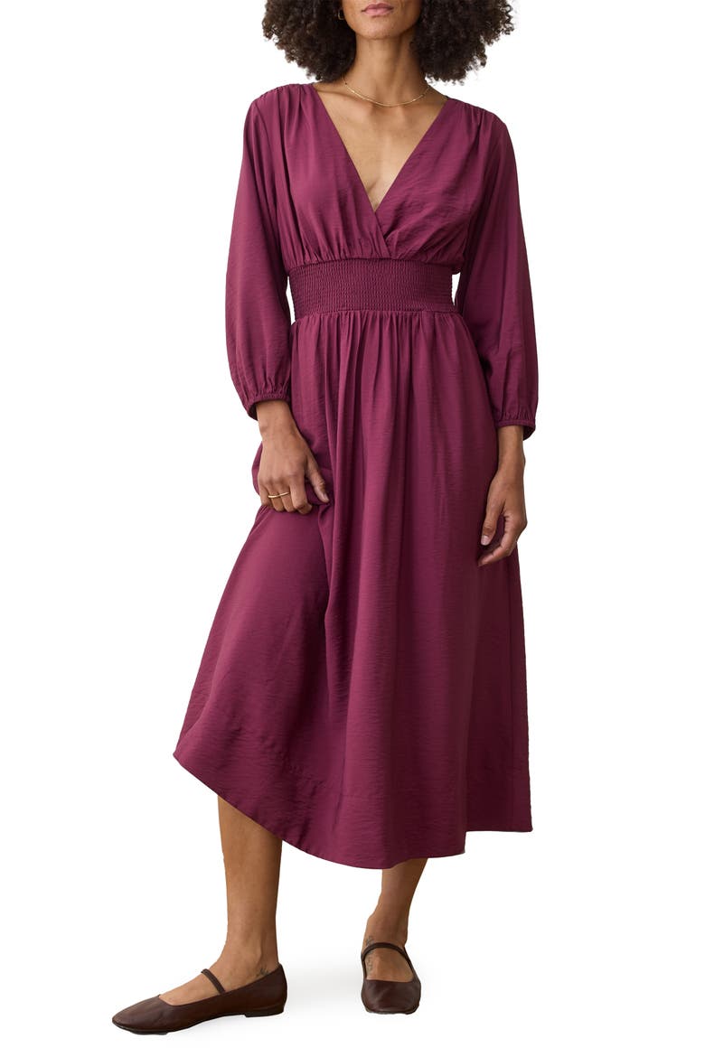 Daphne Long Sleeve Maxi Dress, Main, color, FIG