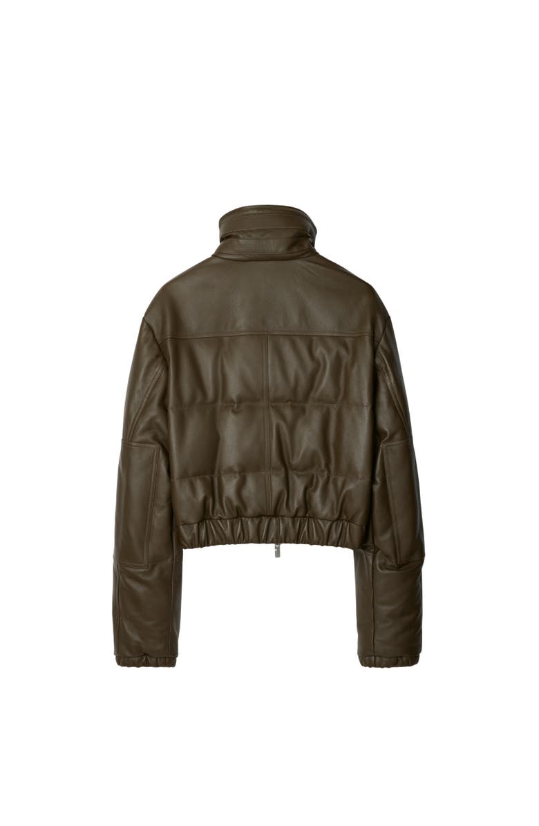 Burberry Leather Puffer Jacket, Alternate, color, 