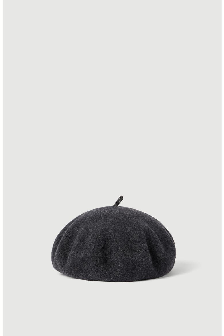 Wool beret, Main, color, Lignite