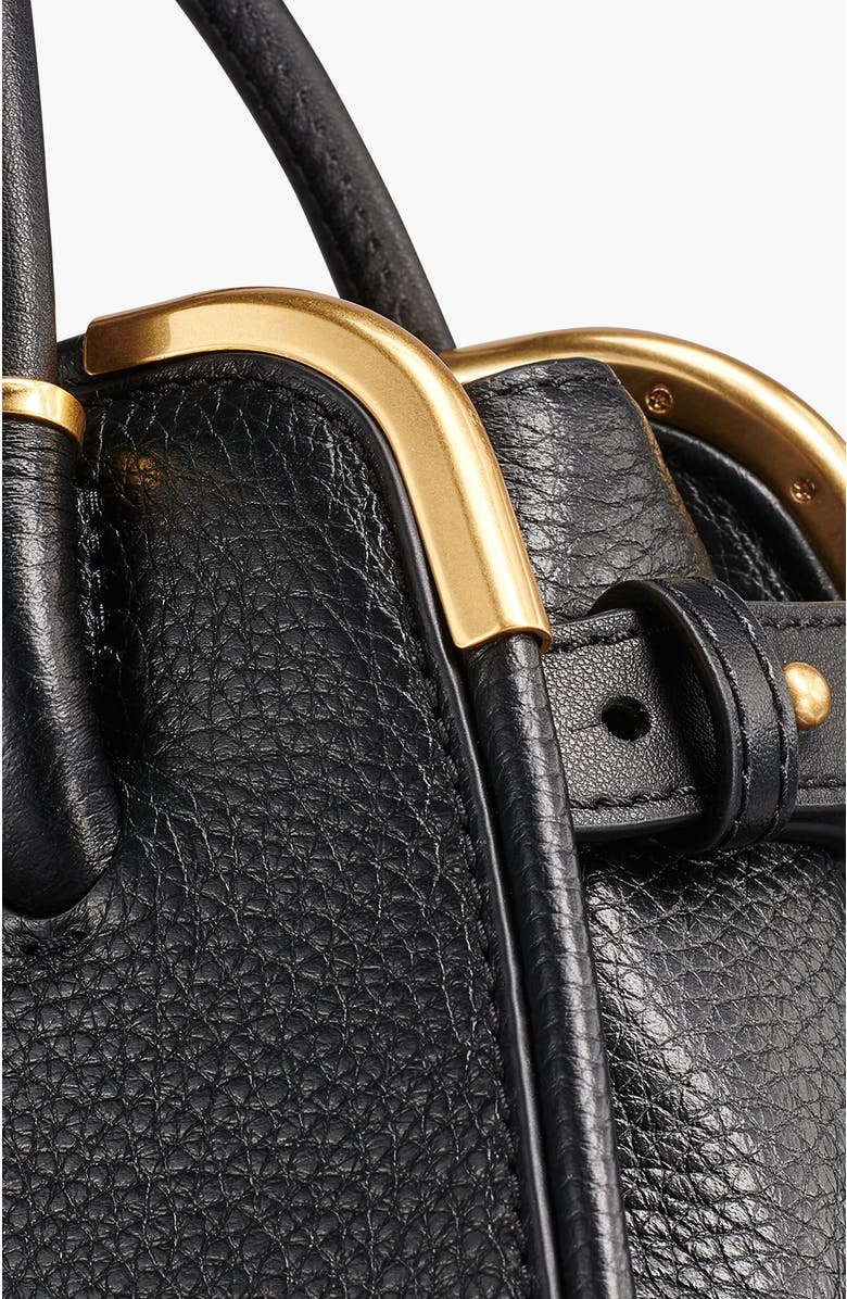 Donna Karan New York Satin Mini Satchel, Alternate, color, Blk/Gold