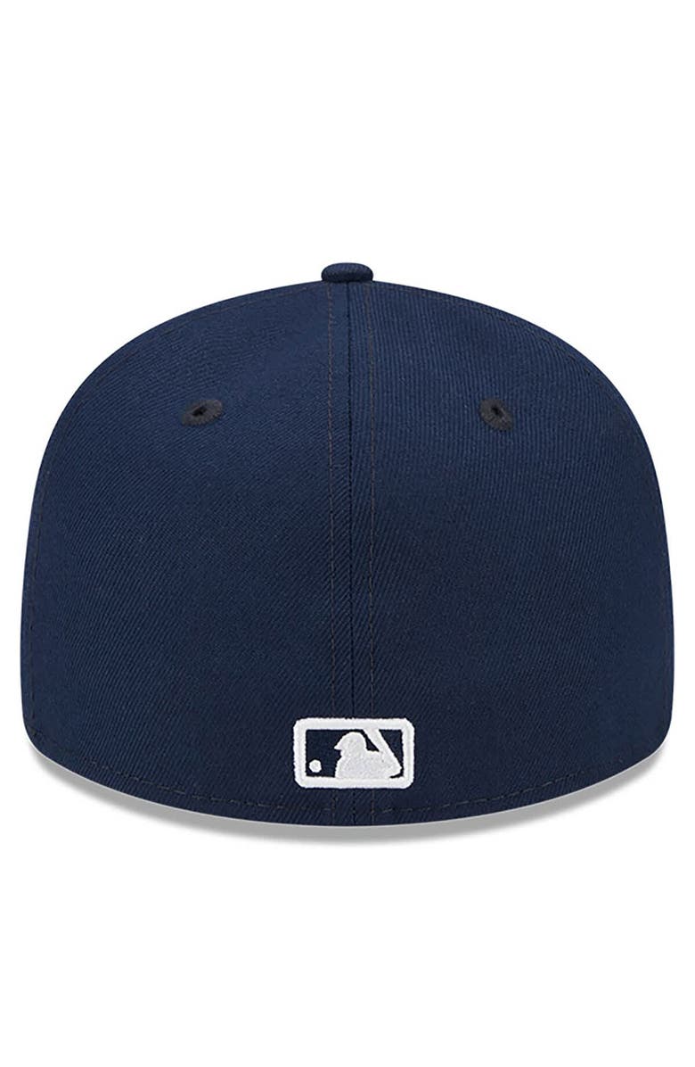 New Era Men's New Era Navy Atlanta Braves Oceanside Low Profile 59FIFTY Fitted Hat, Alternate, color, 